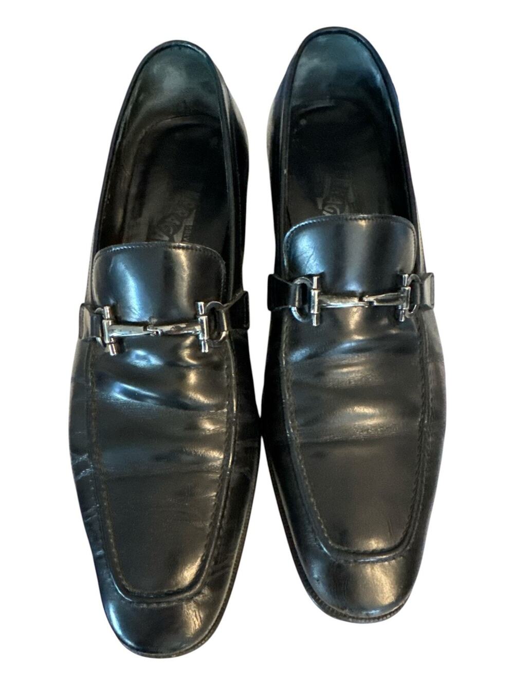 Must Have!!!! SALVATORE FERRAGAMO "HORSE-BIT" ITALY MADE LOAFERS 9 D